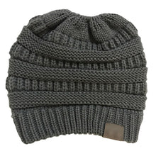 Load image into Gallery viewer, Winter Warm Ponytail Beanie