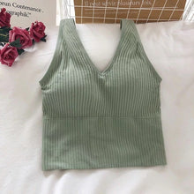 Load image into Gallery viewer, Sexy 2 In one Push Up Sports Bra Tube Top