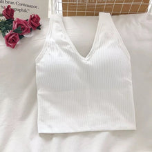 Load image into Gallery viewer, Sexy 2 In one Push Up Sports Bra Tube Top