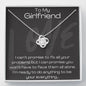 To My Girlfriend Love Knot Necklace