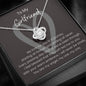 To My Girlfriend Love Knot Necklace Love Is A Journey
